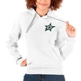 thumbnail image 1 of Women's Antigua White Dallas Stars Primary Logo Victory Pullover Hoodie, 1 of 1