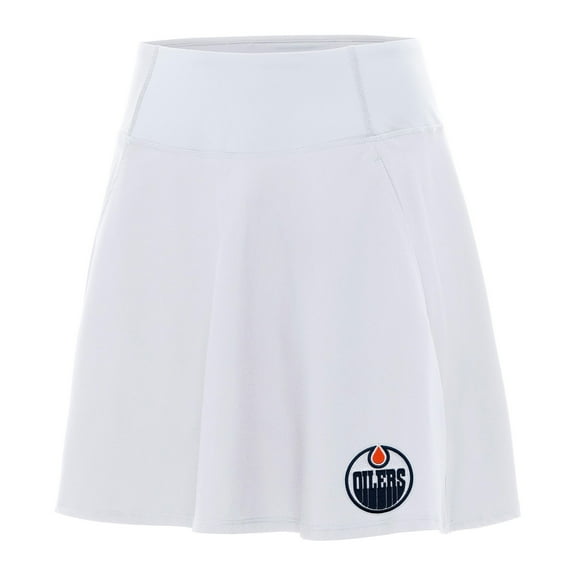 Women's Antigua White Edmonton Oilers Chip Skort