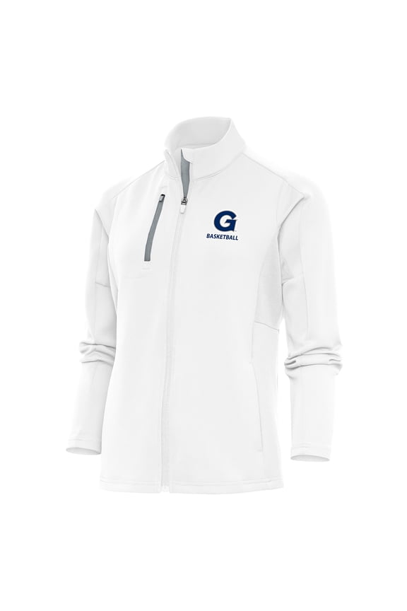 Women's Antigua White Georgetown Hoyas Basketball Generation Full-Zip Jacket