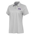 thumbnail image 1 of Women's Antigua  White/Gray TCU Horned Frogs Rings Polo, 1 of 1