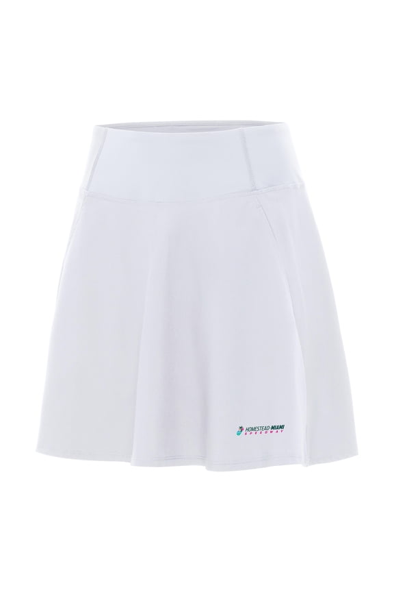 Women's-Antigua  White Homestead-Miami Speedway Chip Skort