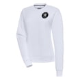 thumbnail image 1 of Women's Antigua  White Houston Astros Brushed Metallic Victory Pullover Sweatshirt, 1 of 1
