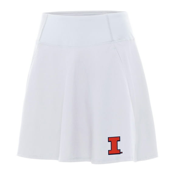 Women's Antigua White Illinois Fighting Illini Chip Skort