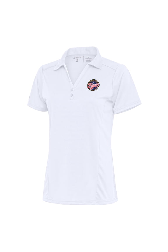 Women's Antigua White Indiana Fever Tribute Polo