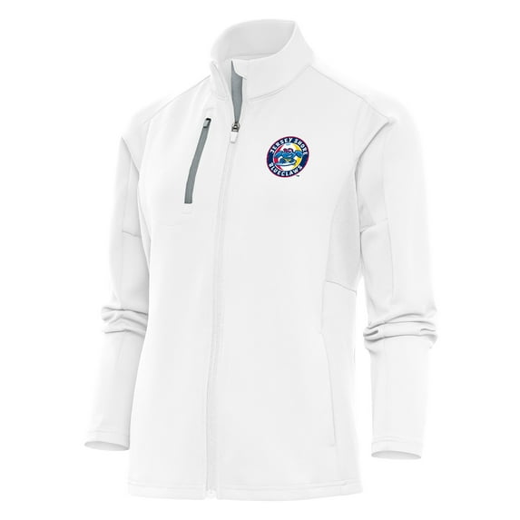 Women's Antigua White Jersey Shore BlueClaws Generation Full-Zip Jacket