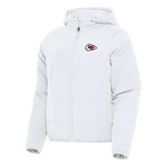 Women's Antigua  White Kansas City Chiefs  Universe Full-Zip Hoodie Jacket
