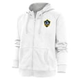 thumbnail image 1 of Women's Antigua White LA Galaxy Logo Victory Full-Zip Hoodie, 1 of 1