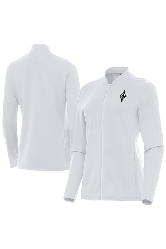 Women's Antigua White Las Vegas Aces Continual Full-Zip Jacket