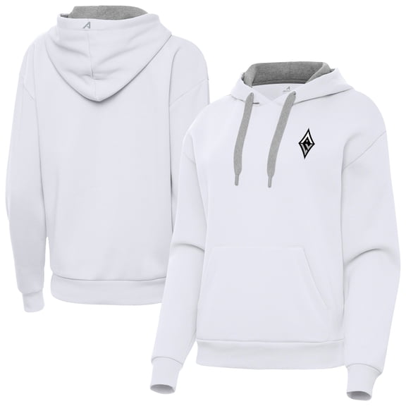 Women's Antigua White Las Vegas Aces Victory Pullover Hoodie
