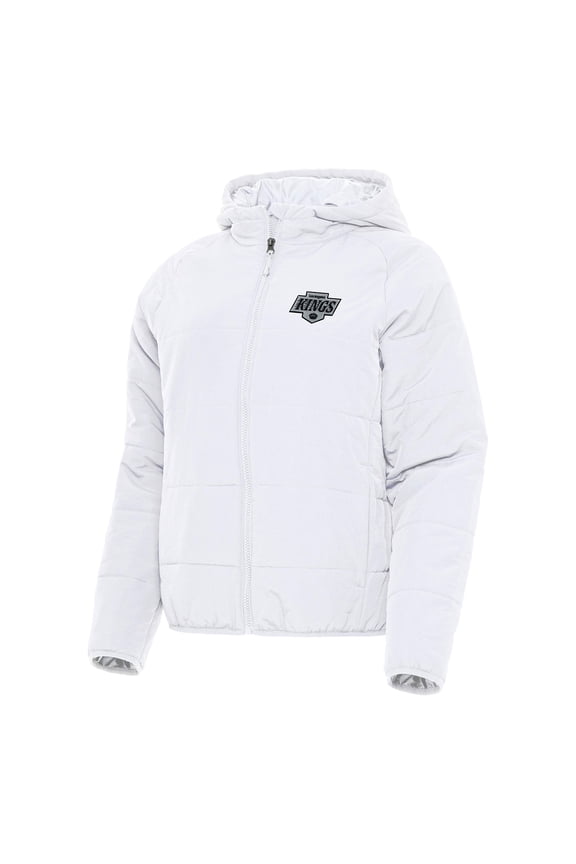 Women's Antigua White Los Angeles Kings Universe Full-Zip Puffer Jacket