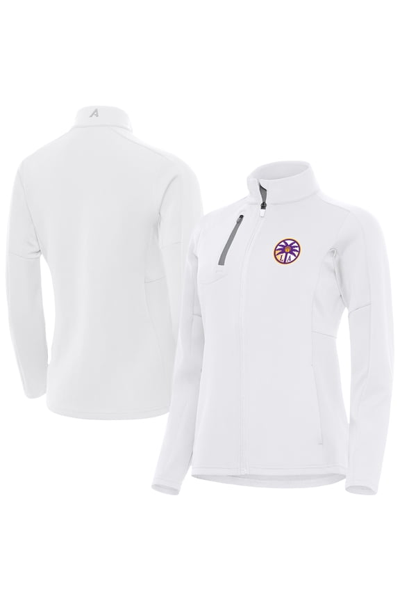 Women's Antigua White Los Angeles Sparks Generation Full-Zip Jacket