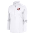 thumbnail image 1 of Women's Antigua White Louisville Black Caps Tribute Half-Zip Pullover Top, 1 of 1