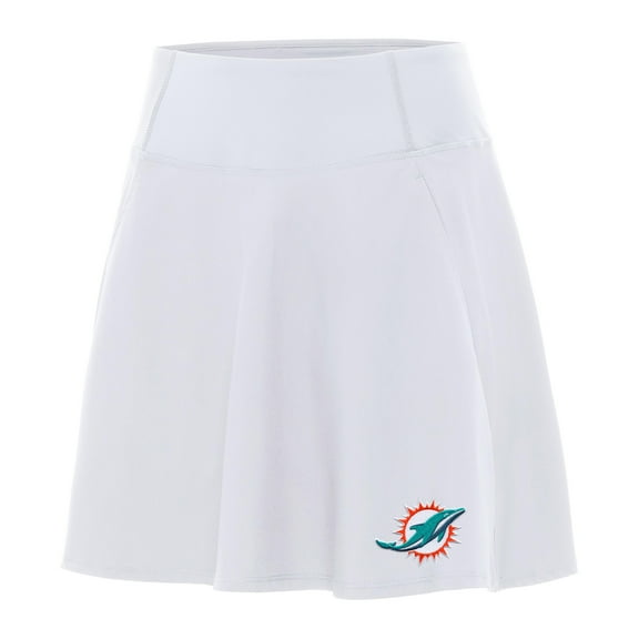 Women's Antigua White Miami Dolphins Chip Skort