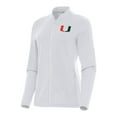 thumbnail image 1 of Women's Antigua White Miami Hurricanes Continual Full-Zip Jacket, 1 of 1