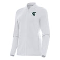 thumbnail image 1 of Women's Antigua White Michigan State Spartans Continual Full-Zip Jacket, 1 of 1