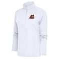 thumbnail image 1 of Women's Antigua  White Modesto Nuts Tribute Half-Zip Pullover Top, 1 of 1