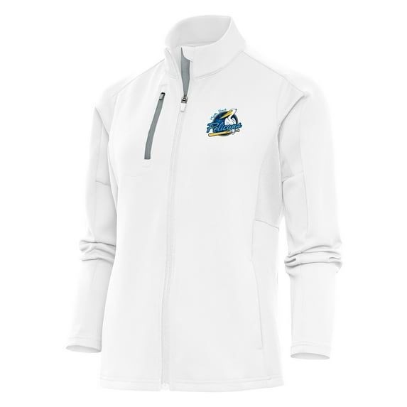 Women's Antigua White Myrtle Beach Pelicans Generation Full-Zip Jacket
