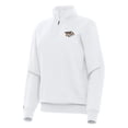 thumbnail image 1 of Women's Antigua White Nashville Predators Victory Quarter-Zip Sweatshirt, 1 of 1