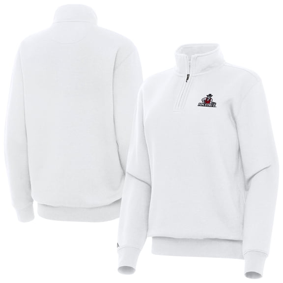 Women's Antigua White New Mexico State Aggies Victory Quarter-Zip Top
