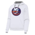 thumbnail image 1 of Women's Antigua White New York Islanders Victory Pullover Hoodie, 1 of 1