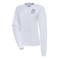 thumbnail image 1 of Women's Antigua  White New York Yankees Brushed Metallic Victory Pullover Sweatshirt, 1 of 1