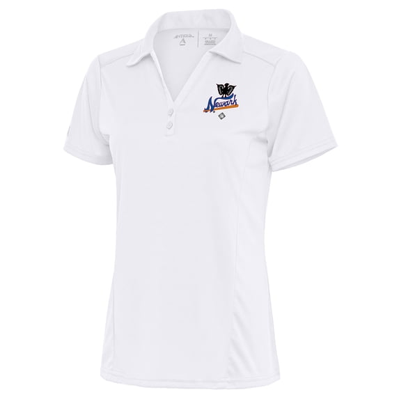 Women's Antigua White Newark Eagles Tribute Polo