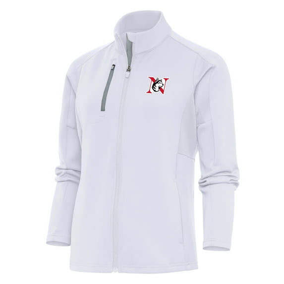 Women's Antigua White Northeastern Huskies Generation Full-Zip Jacket