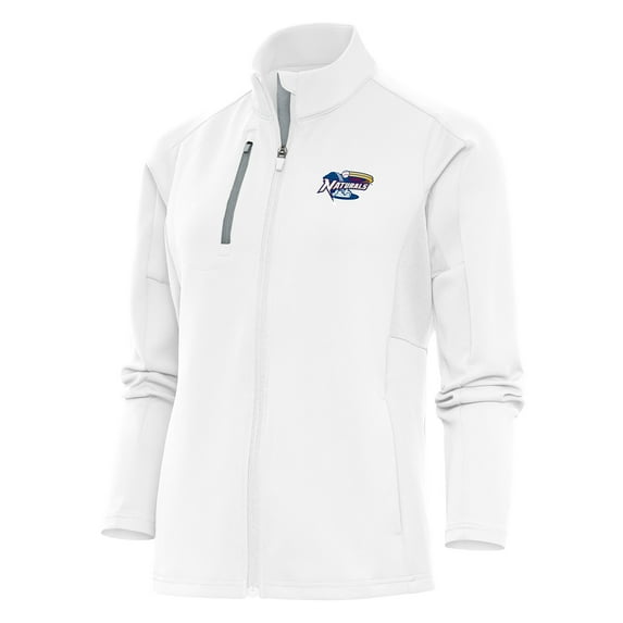 Women's Antigua White Northwest Arkansas Naturals Generation Full-Zip Jacket