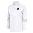thumbnail image 1 of Women's Antigua White Oklahoma City Blue Tribute Half-Zip Pullover Top, 1 of 1