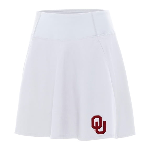 Women's Antigua White Oklahoma Sooners Chip Skort