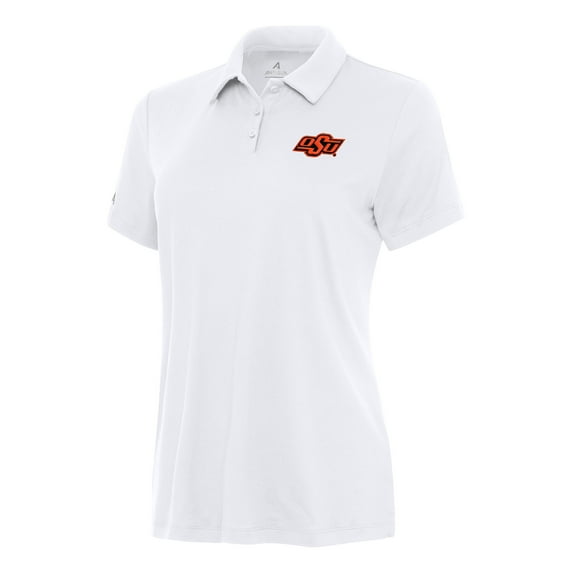 Women's Antigua White Oklahoma State Cowboys Reprocess Polo