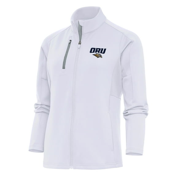 Women's Antigua White Oral Roberts Golden Eagles Generation Full-Zip Jacket
