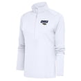 thumbnail image 1 of Women's Antigua  White Oral Roberts Golden Eagles Tribute Quarter-Zip Pullover Top, 1 of 1