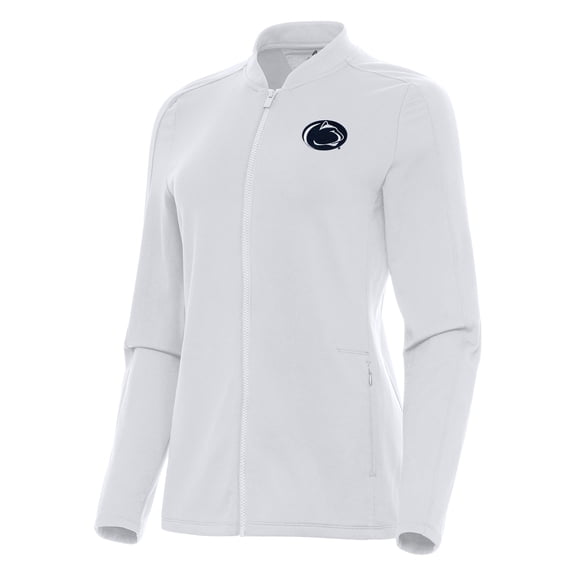 Women's Antigua White Penn State Nittany Lions Continual Full-Zip Jacket