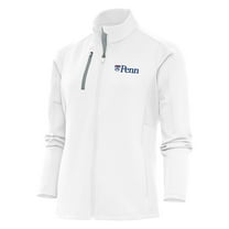 Women's Antigua White Pennsylvania Quakers Generation Full-Zip Jacket