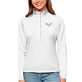 thumbnail image 1 of Women's Antigua White Philadelphia Wings Tribute Quarter-Zip Pullover Top, 1 of 1
