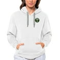 thumbnail image 1 of Women's Antigua White Portland Timbers Team Logo Victory Pullover Hoodie, 1 of 1