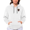 thumbnail image 1 of Women's Antigua White Real Salt Lake Team Logo Victory Pullover Hoodie, 1 of 1