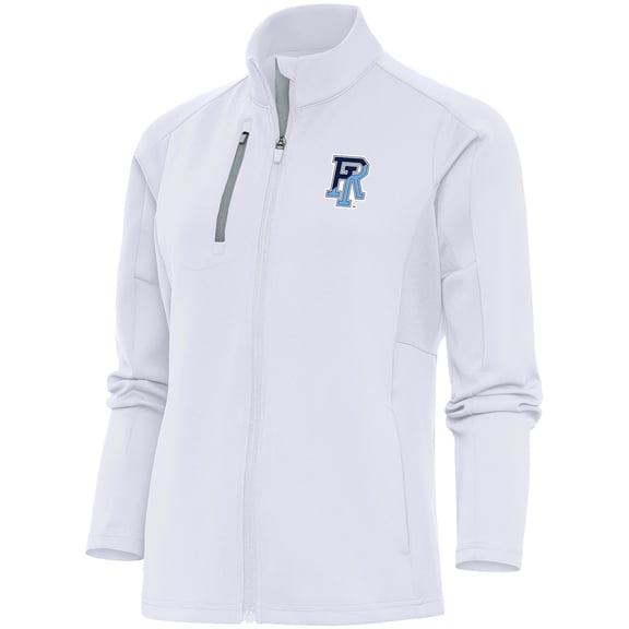 Women's Antigua  White Rhode Island Rams Generation Full-Zip Jacket