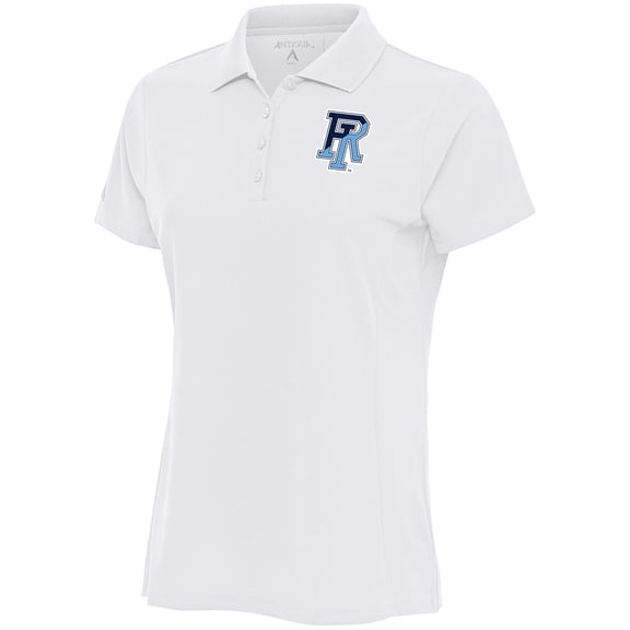 Women's Antigua White Rhode Island Rams Legacy Pique Polo