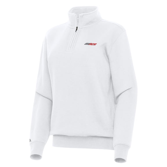 Women's Antigua White Richard Childress Racing Victory Quarter-Zip Top