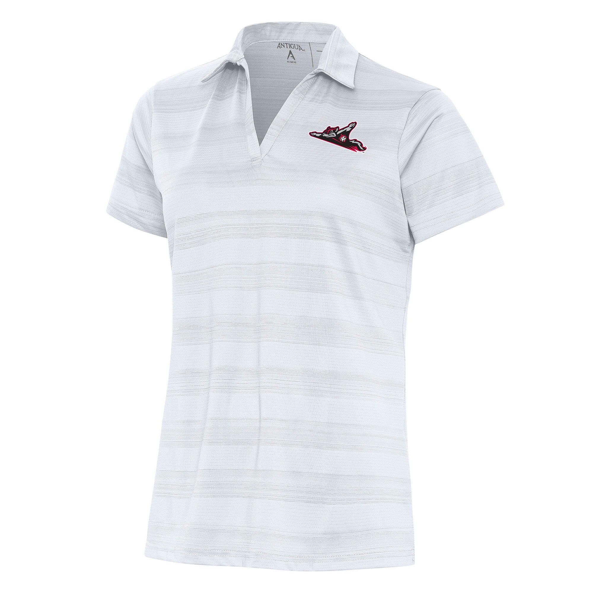 Women's Antigua White Richmond Flying Squirrels Compass Polo