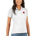 thumbnail image 1 of Women's Antigua White Rutgers Scarlet Knights Legacy Pique Polo, 1 of 1