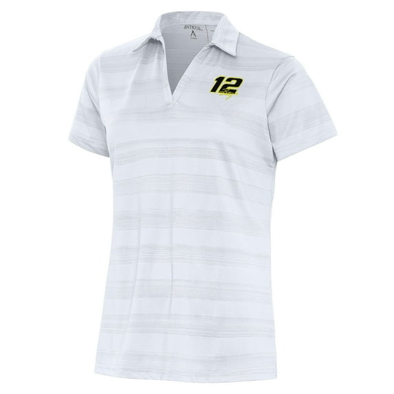 Women's Antigua White Ryan Blaney Compass Polo