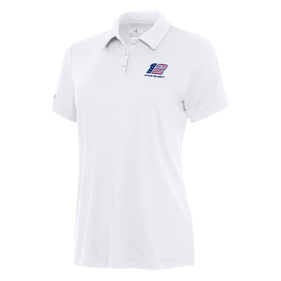 Women's Antigua White Ryan Blaney Reprocess Polo