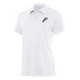thumbnail image 1 of Women's Antigua White San Antonio Spurs Reprocess Polo, 1 of 1