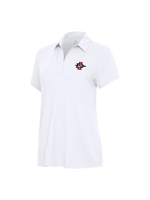 Women's Antigua White San Diego State Aztecs Era Polo