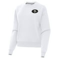 thumbnail image 1 of Women's  Antigua  White San Francisco 49ers Victory Pullover Sweatshirt, 1 of 2