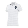 thumbnail image 1 of Women's Antigua White San Jose Earthquakes Tunnel Polo, 1 of 1