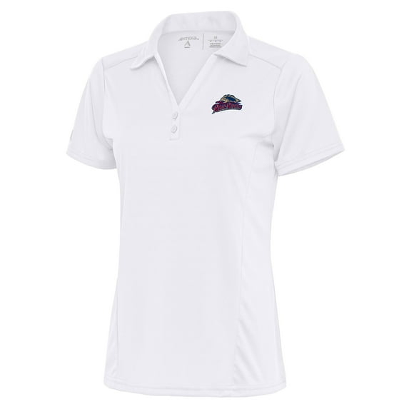 Women's Antigua White Scranton Wilkes-Barre RailRiders Tribute Polo